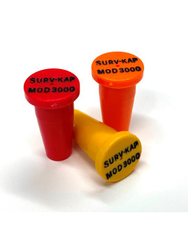 PERMAMARK Plastic Marker with recessed black letters for 3/8" Rebar or 1/2" pipe