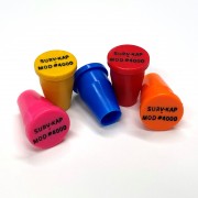 PERMAMARK Plastic Marker with recessed black letters for 1/2" Rebar or 3/4" Pipe