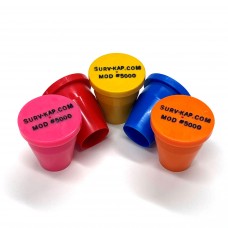PERMAMARK Plastic Marker with recessed black letters for 5/8" Rebar or 1" Pipe