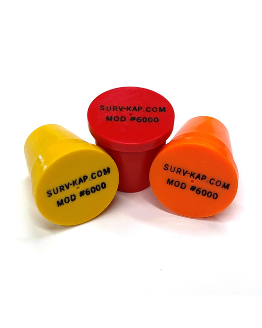 PERMAMARK Plastic Marker with recessed black letters for 3/4" Rebar