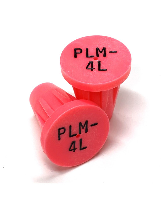 Ribbed Rebar Cap for 1/2" rebar with 2 lines of 3/16" lettering