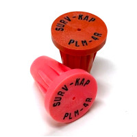 Ribbed Rebar Cap for 1/2" rebar with 1/8" radial lettering