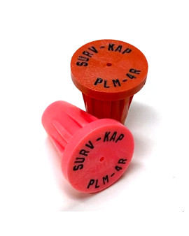 Ribbed Rebar Cap for 1/2" rebar with 1/8" radial lettering