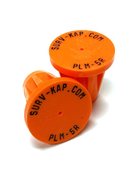 Ribbed Rebar Cap for 5/8" rebar with 1/8" radial lettering