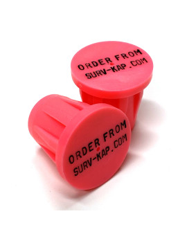 Ribbed Rebar Cap for 3/4" rebar with 2 lines of 1/8" lettering