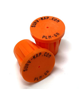 Ribbed Rebar Cap for 3/4" rebar with 1/8" radial lettering