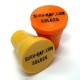 Plastic Marker with recessed black letters for 5/8" Rebar or 1" Pipe