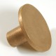 3 1/4" Brass Flat Plain Cap to Fit 9/16" Stainless Steel Monument