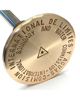 3 1/4" Brass Flat  Stamped Cap to Fit 9/16" Stainless Steel Monument