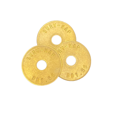 1 1/2" Brass Survey Washer (Stamped) 1 1/2" Brass Survey Washer (Stamped)