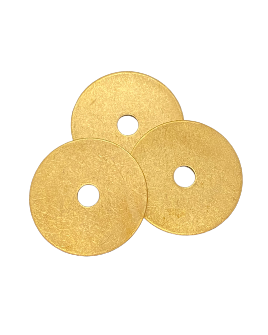 2" Brass Survey Washer (Plain)