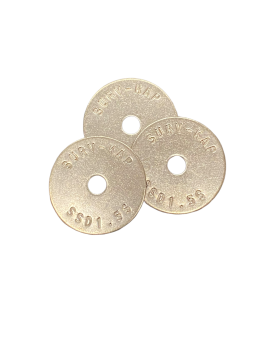 1 1/2" Stainless Steel Survey Washer (Stamped)