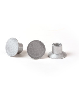 2" Flat Aluminum Cap for 5/8" Rebar