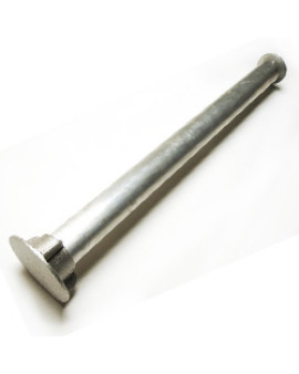 2 1/2" Flat Top Flanged Base Pipe Monument w/30" Pipe &amp; 5" Diameter Base