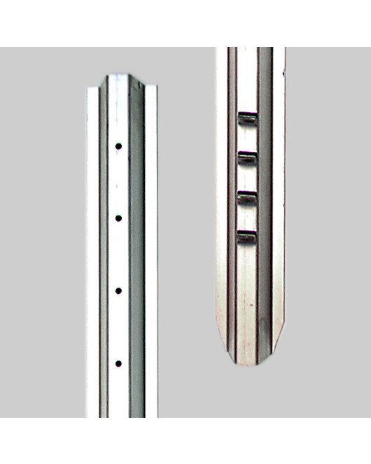 Aluminum 72" Delineator Posts with Holes (  Two" Centers and 2 Nine" Centers) , Tabs and Point